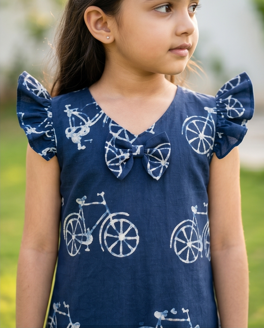 Cycle Print A-line Frock