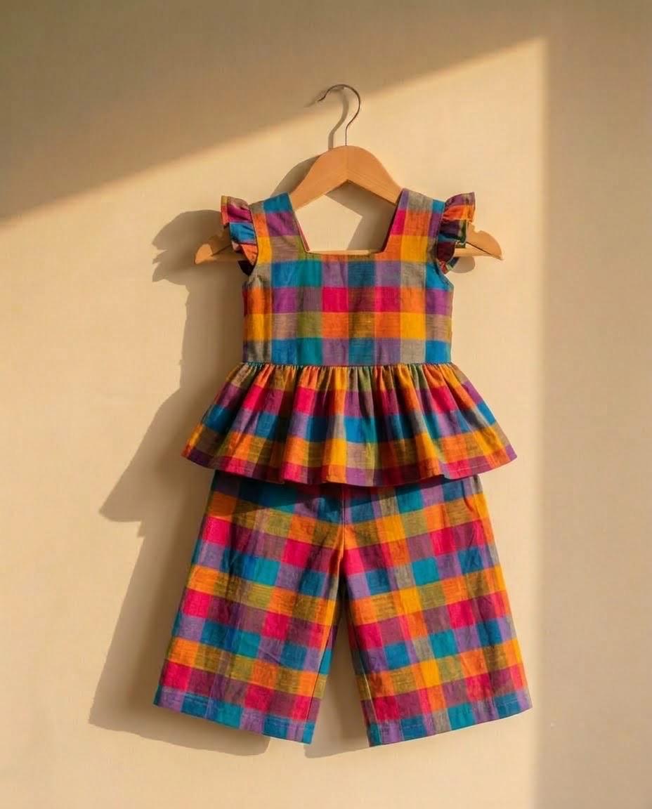 Madras Rainbow Cord Set