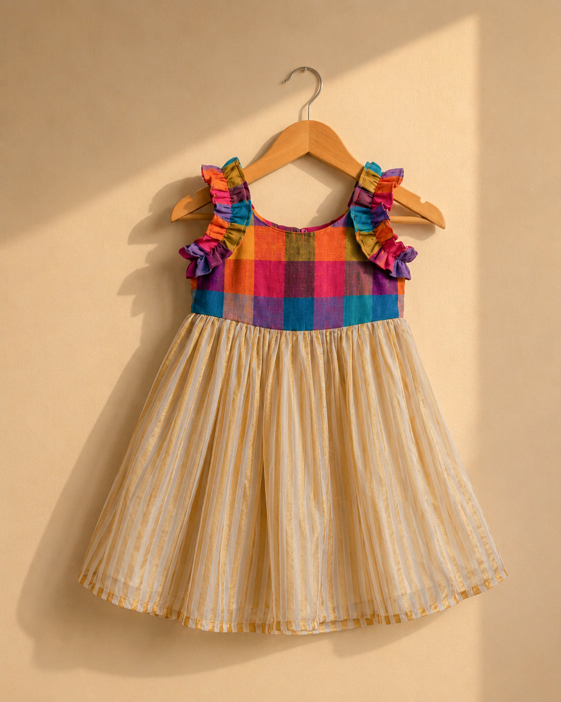 Varna Kasavu Frock