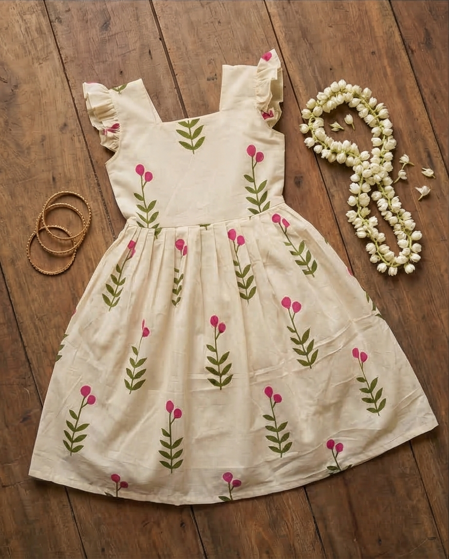 Pink Blossom Frilled