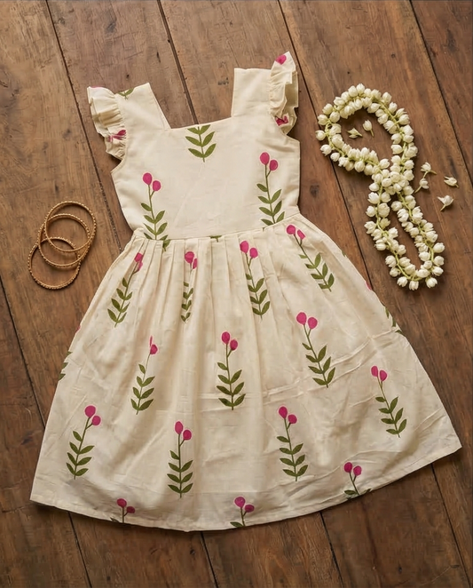 Pink Blossom Frilled