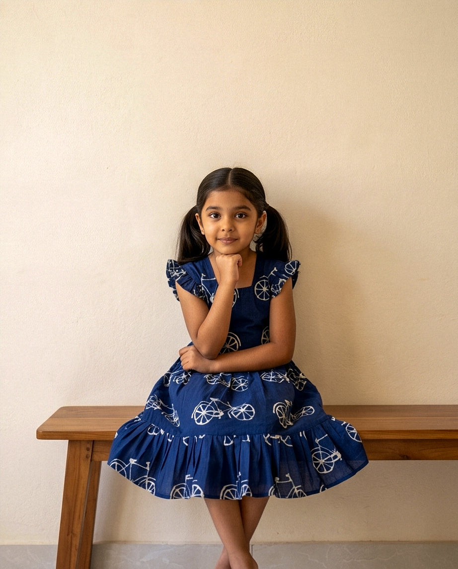 Cycle Print Frock