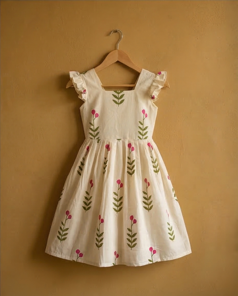 Pink Blossom Frilled