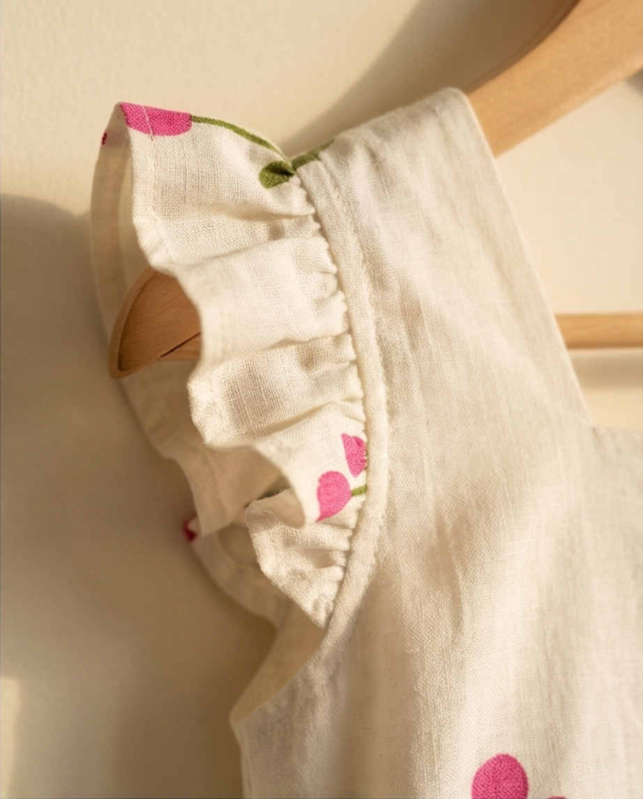 Pink Blossom Frilled